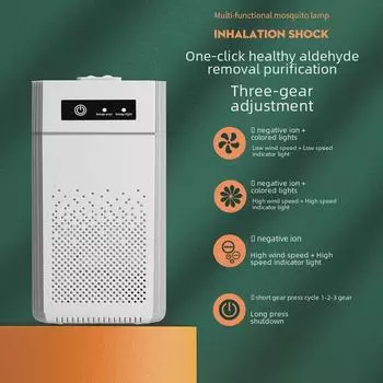 Мини настольный очиститель воздуха с технологией отрицательных ионов для дома и офиса, удаляет формальдегид