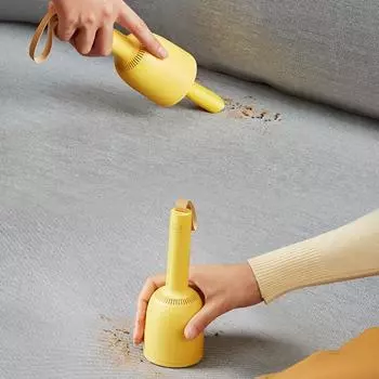 Мини-настольный пылесос 2 в 1 и средство для удаления ворса для настольной очистки стержней карандашей от пыли и удаления комков шерсти с одежды 1single vacuum cleaner жёлтый