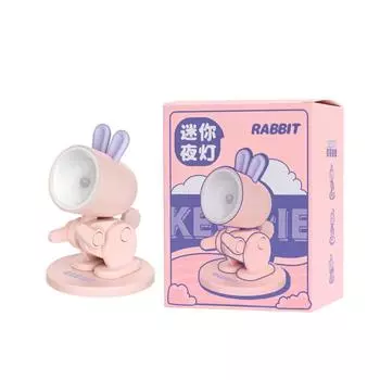 Мини-настольный светильник, милый динозавр, в форме кролика, лампы для чтения, Kawaii, декор для спальни, ночник, прикроватная настольная лампа с магнитным основанием