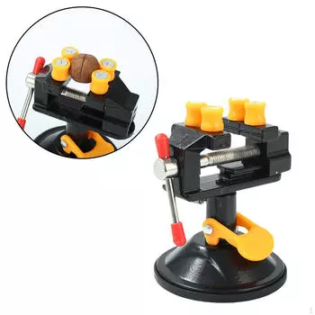 Мини-настольный верстачный зажим с регулируемым вращением универсальные тиски с присоской для модели