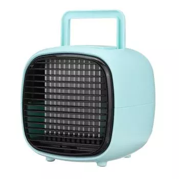 Мини-настольный воздушный охладитель с зарядкой через USB, портативный вентилятор для охлаждения льда, небольшой настольный вентилятор для кондиционирования воздуха