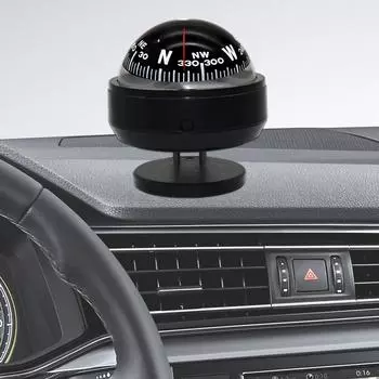 Мини навигационный компас для кемпинга, небольшой компас, направляющий шарик для морской лодки, транспортного средства, автомобильного компаса, черного цвета, украшения для автомобиля, автозапчасти