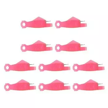 Мини нитковдеватель для иглы для начинающих, автоматический инструмент для вдевания нити, дизайн рыбки, нитковдеватель для шитья вручную и машинного шитья, DIY ремесло и ремонт 10 pcs красный