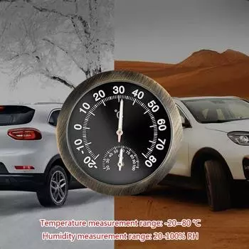 Мини-ночник, автомобильный термометр, гигрометр, высокоточный измеритель температуры и влажности, клейкий измеритель температуры чёрный