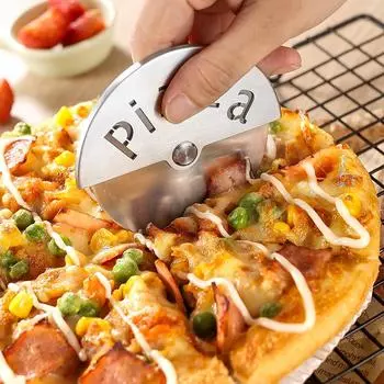 Мини-нож для пиццы из нержавеющей стали, креативный резак для пиццы, колесный резак для пирогов, инструменты для резки, измельчения, выпечки, портативные дорожные аксессуары