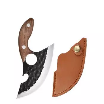 Мини-нож для разделки мяса, многофункциональный небольшой нож-скакательный нож для барбекю, портативный нож для разделки мелкой рыбы, кольцевой нож with cover