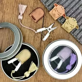 Мини-ножницы Creative Art из нержавеющей стали с защитным чехлом, швейные и вышивальные ножницы, идеальный подарок для любителей вязания крючком