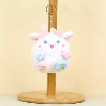 Мини Очаровательный Плюшевый Брелок Дракон Пушистый Милый Монстрик Для Всех Возрастов White Dragon