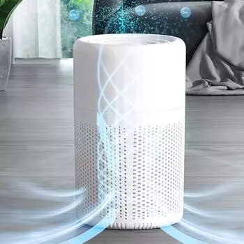 Мини-очиститель воздуха с автоматическим режимом, персональный настольный мини-очиститель воздуха, портативный очиститель воздуха, адсорбирующий для устранения аллергии на дым и запаха перхоти домашних животных