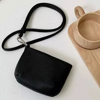 Мини однотонные сумки из искусственной кожи для удостоверений личности для женщин, подвесная сумка для наушников, портмоне, сумка для карт красный