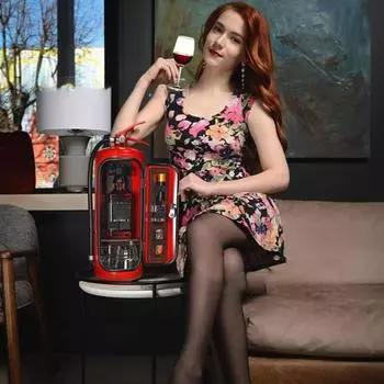 Мини-огнетушитель, ящик для вина, металлический стержень, скрытый шкаф для спиртных напитков, имитация огнетушителя, шкаф для напитков, подарок для парня, отца, брата