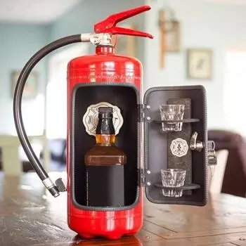 Мини-огнетушитель Винный ящик Металлический бар Скрытый шкаф для спиртных напитков Моделирование огнетушителя Напитки