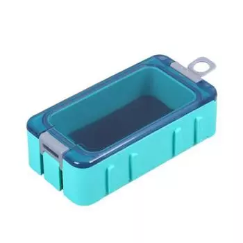 Мини-органайзер для приманок, коробка для хранения рыболовных аксессуаров, водонепроницаемая, компактная, портативная, для крючков синий