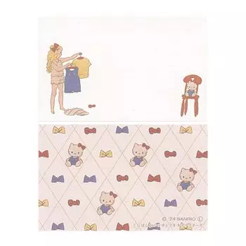 Мини-открытка с сообщением Shirei Kurah x Sanrio Персонажи Hello Kitty Cute [Одежда] K03-