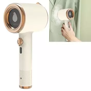 Мини-отпариватель для одежды 33 Вт, портативный ручной отпариватель для одежды 110-220 В, паровой утюг для ткани, резервуар для воды 50 мл для одежды, путешествия, дом EU бежевый