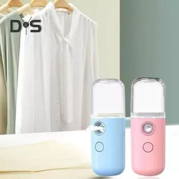 Мини-отпариватель для путешествий, беспроводная зарядка через USB, резервуар для воды, 30 мл, быстрый нагрев, 1 час, ручной отпариватель для одежды белый