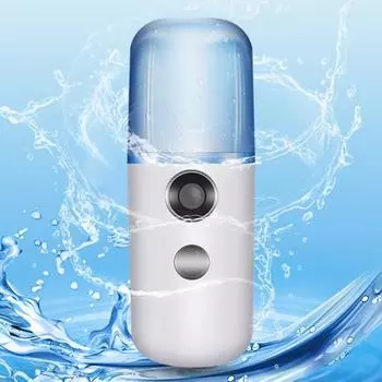 Мини-отпариватель для путешествий, беспроводной, легкий, перезаряжаемый через USB, портативный ручной отпариватель для легкого наполнения, увлажнения кожи туманом с микрочастицами зелёный