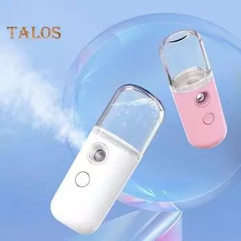 Мини-отпариватель для путешествий, беспроводной, легкий, перезаряжаемый через USB, портативный ручной отпариватель для легкого наполнения, увлажнения кожи туманом с микрочастицами синий