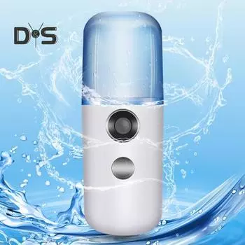 Мини-отпариватель для путешествий, беспроводной, легкий, перезаряжаемый через USB, портативный ручной отпариватель для легкого наполнения, увлажнения кожи туманом с микрочастицами фиолетовый