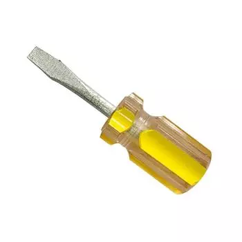 Мини-отвертка двойного назначения, маленькая, двойного назначения, крестообразная, с головкой в виде редиса, короткая, толстая, одноразовая, прозрачная отвертка