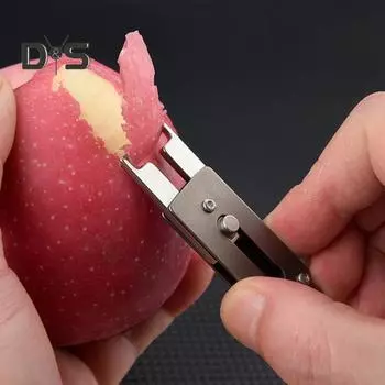 Мини-овощечистка из титанового сплава, открывалка для бутылок, прочный инструмент для путешествий на природе, кемпинга, походов, многоцелевой инструмент, портативная овощечистка для фруктов