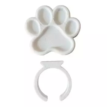 Мини Палитра для Нейл-арта Кольца Металлические Палитры для Маникюрного Геля Кольца на Палец Инструменты Форма Когтя Лак для Ногтей Смешивающая Пластина для Демонстрации Нейл-арта 1pc