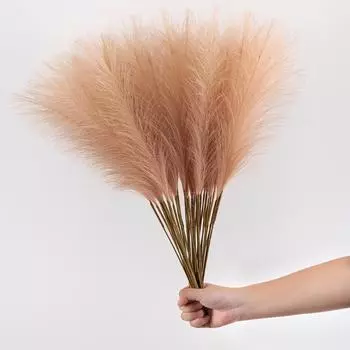 Мини пампасы тростниковая трава искусственный цветок украшение дома для свадеб MW85102 темно-розовый