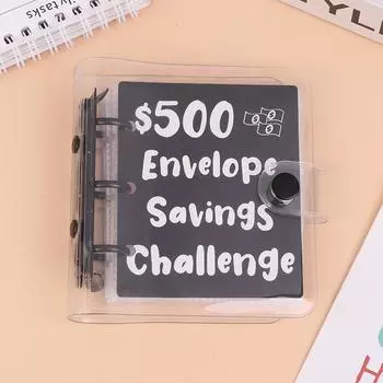 Мини-папка для экономии денег Папка-переплет для сбережений на $150/300/500/1000 Папка-переплет для сбережений Конверт для экономии денег Бюджетная книга для хранения