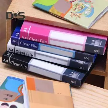 Мини-папка Модель Миниатюрные файлы Папка Моделирование Папка Реквизит Ролевые игры Игрушка для миниатюрного дома Кабинет Декор стола белый