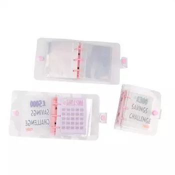 Мини-папка Savings Challenge 150/300/500/2100/5000 Папка для экономии денег, 3 отверстия, ПВХ-папка, блокнот, бюджетная книга для хранения наличных денег A2 300