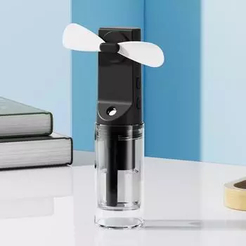 Мини-пароварка для лица, спрей для воды, вентилятор-мист 2 в 1, кемпинговый охлаждающий вентилятор, для путешествий