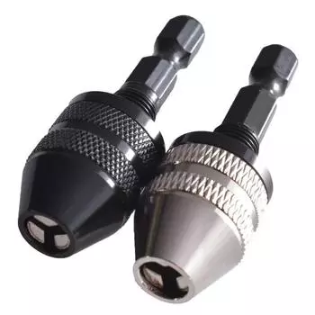 Мини-патрон без ключа, электрические сверла, цанговый переходник, удлинитель, отвертка, адаптер для дрели, инструмент для крепления, сменный шестигранный хвостовик 1/4 дюйма