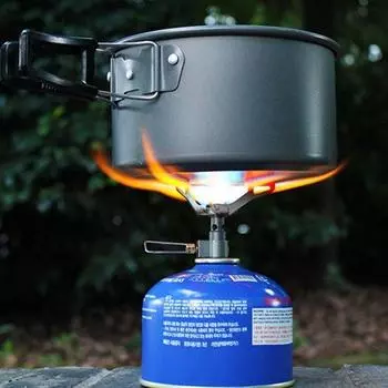 Мини-печь для кемпинга, печь для выживания, 45 г, 3000 Вт, карманный газ для пикника и приготовления пищи