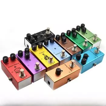 Мини-педаль эффектов для электрогитары с десятью цифровыми эффектами задержки от USDREAM. American Distortion