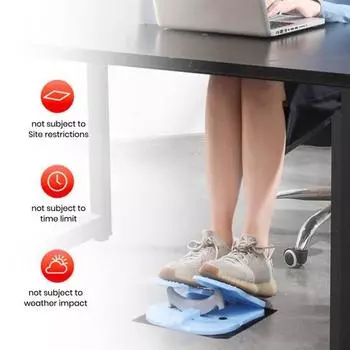 Мини-педальный тренажер, складной тренажер для растяжки икр ног, массаж стоп, физиотерапия мышц ног, портативный степпер под столом серый