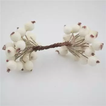 Мини Пенопластовый Рождественский Заснеженный Фрукт Искусственная Падубовая Ягода Цветок Домашний Рождественский Декор
