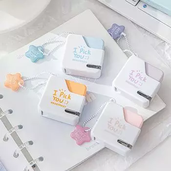 Мини-переносной степлер с 40 скобами, переплетная машина для бумаги, переплетная машина для офиса, школы, переплетные принадлежности розовый