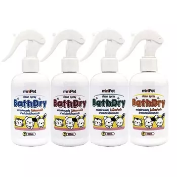 Mini Pet Clean Spray Barh Dry для кошек, собак и кроликов, 250 мл