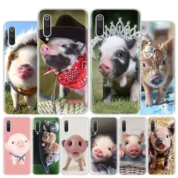 Мини Домашний Питомец Маленький Милый Поросенок Чехол для Телефона Для Xiaomi Redmi Note 10 Pro Max 10S 9 9S 9T 8 8T 11T 11S 11 5G 11E 7 6 5 4X Coque Redmi Note 10S