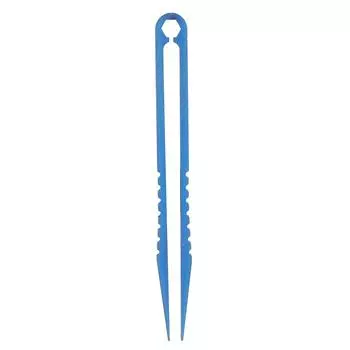 Мини пинцет TC4 Titanium для путешествий на природе, кемпинга, дома синий