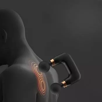 Мини-пистолет для расслабления мышц, авиационный мини-мужской и женский массажный пистолет профессионального уровня, захват для фасции English