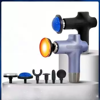 Мини-пистолет для расслабления мышц, массажер для йоги, фитнеса, мышечная мембрана, инструмент с ЖК-дисплеем, беспроводной электрический пистолет для фасции English manual