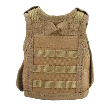 Мини-пивной жилет, нейлоновый держатель для охладителя напитков, чехол для бутылки, куртка для украшения пива цвета хаки хаки