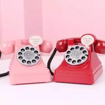 Мини пластиковая модель телефона, симпатичная копилка, украшения, забавный телефон, копилка, детская игрушка Pink-2
