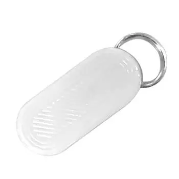 Мини-пластиковый брелок для лекарств, портативный брелок для лекарств для деловых поездок белый