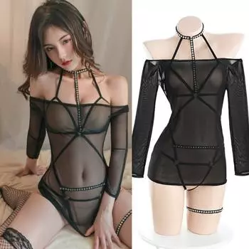 Мини-платье без бретелек металлик, черное облегающее платье для ночного клуба, облегающее летнее платье с длинным рукавом, женский боди, комплект из двух предметов, нижнее белье XXS