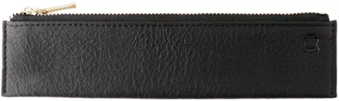 Мини-плоский чехол-слип для ручки из кожи OSL, черный, OSL-1601 чёрный