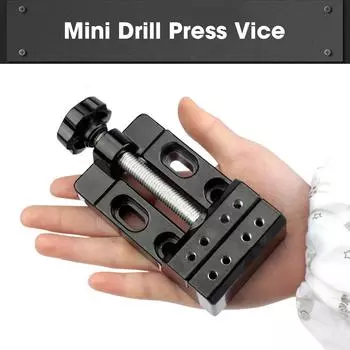 Мини-плоский зажим, 57 мм, плоские настольные тиски, многофункциональный настольный зажим, мини-сверлильный станок, тиски, инструмент для DIY чёрный