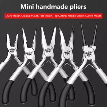 Мини-плоскогубцы 5-дюймовые многофункциональные острогубцы Тиски Ручные кусачки для проволоки Косогубцы для зачистки проводов A2