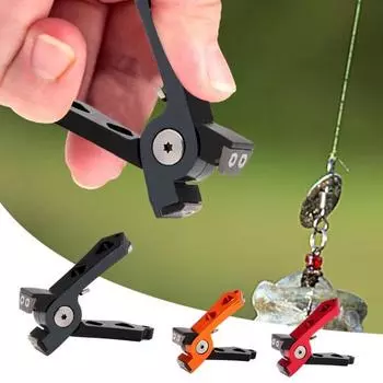 Мини-плоскогубцы для рыбалки, прочный вольфрамовый стальной кусачки для лески, нескользящая ручка, портативный инструмент для извлечения рыболовных крючков A оранжевый